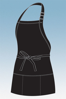 Picture of Chef Works - F10-RED - Red Three Patch Pocket Apron